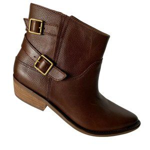 Lucky Brand Womens Brown Ankle Boots Bootie
